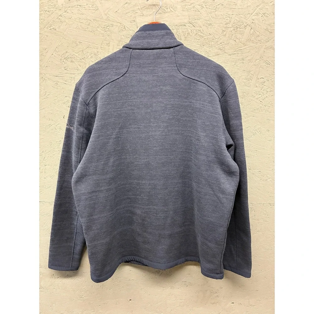 Eddie Bauer Fleece Jacket Sweater Full Zip Mock Neck Men's XL Blue Casual NWT - Picture 13 of 14